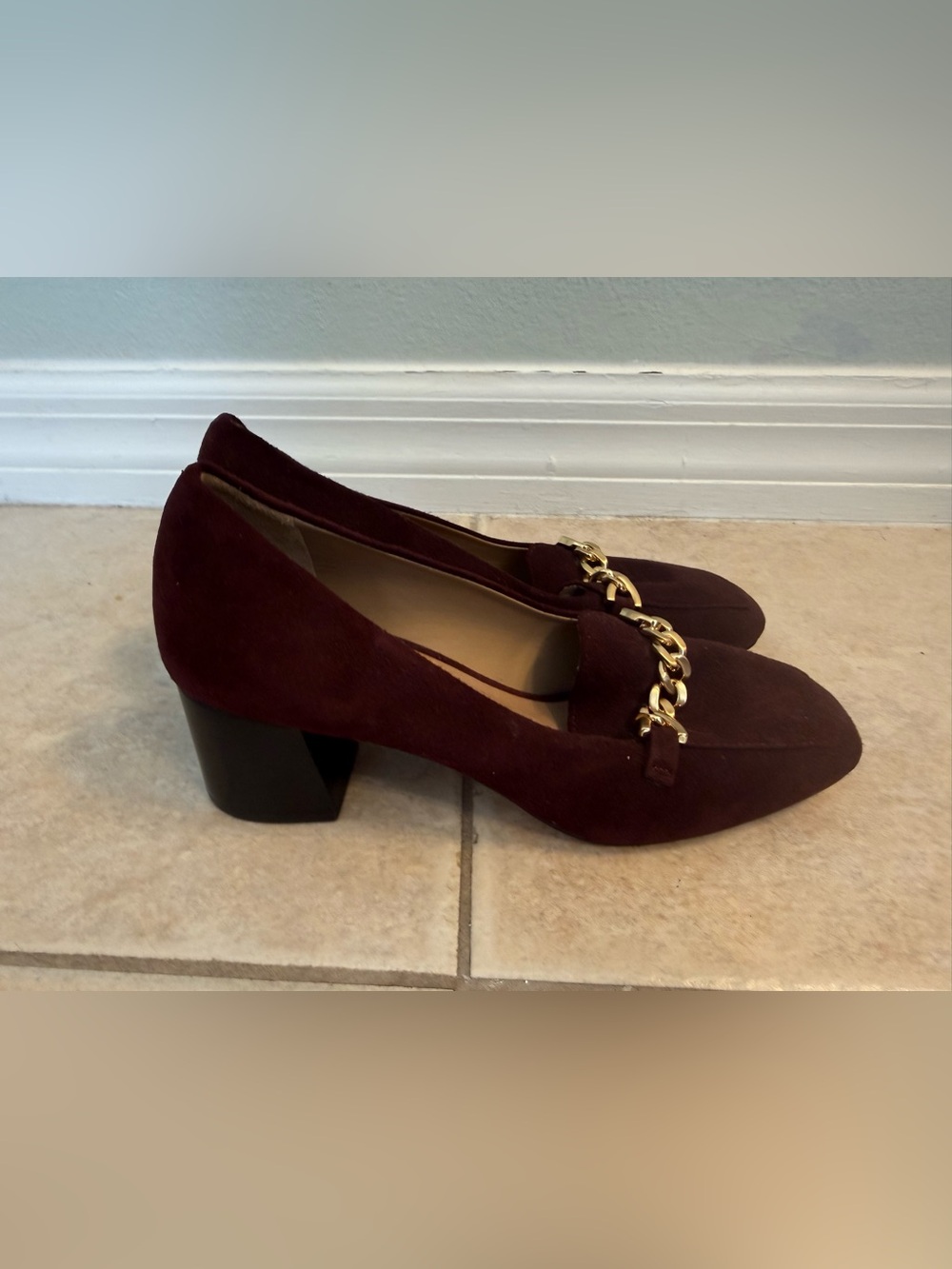 Bernardo Women's Footwear Avery Heeled Chain Loafers - Picture 8 of 12